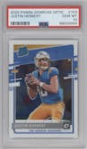 Justin Herbert from the 2020 Panini Donruss Optic set graded by PSA and given an overall grade of 10.
