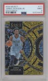 Jaren Jackson Jr. from the 2023-24 Panini Select  set featuring a Gold Disco parallel graded by PSA and given an overall grade of 9.