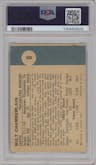 Wilt Chamberlain from the 1961 Fleer set graded by PSA and given an overall grade of 1.