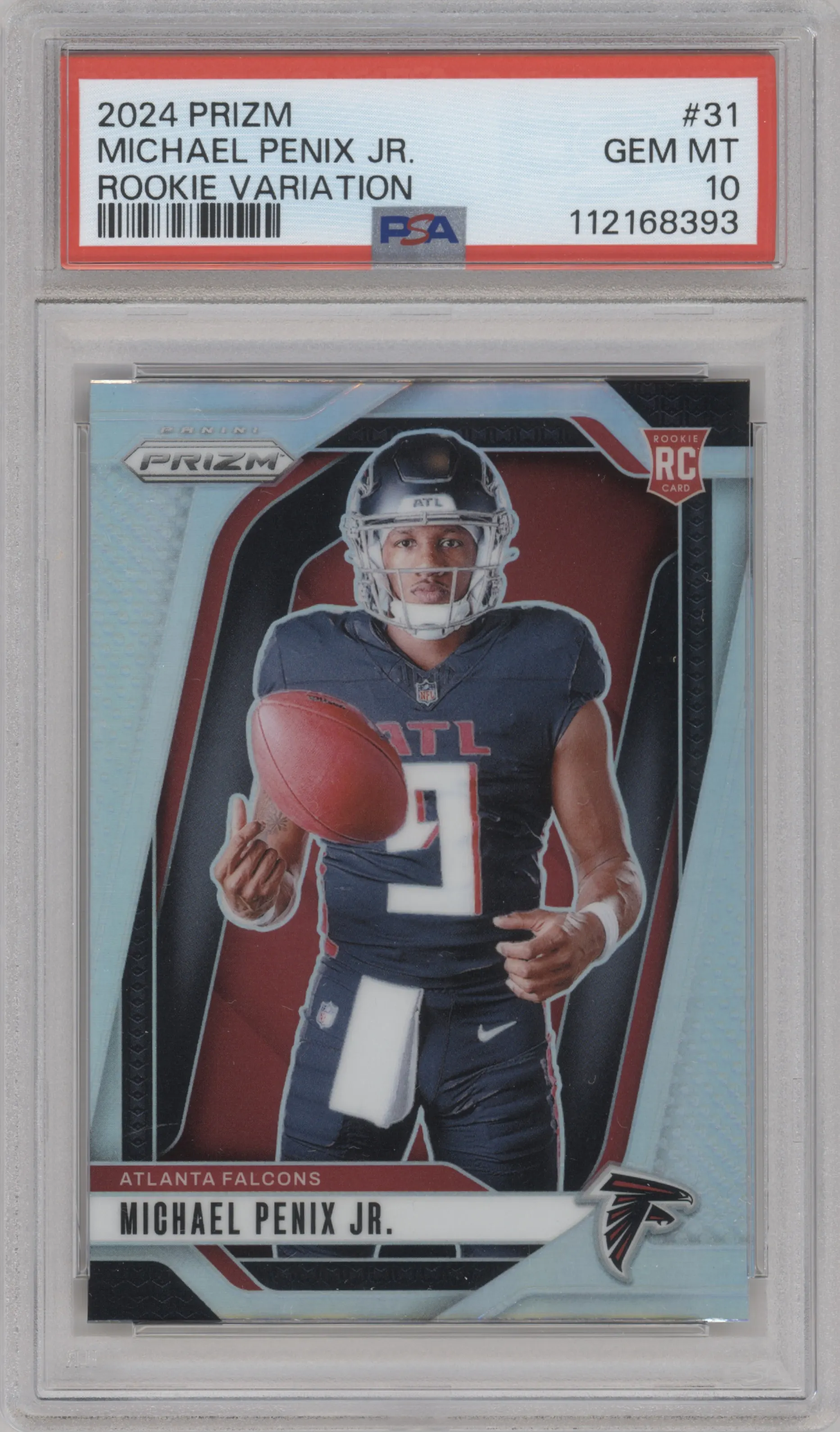 2024 Panini Prizm Rke.Var. Michael Penix Jr. #31 PSA 10