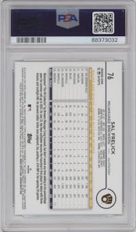 Sal Frelick from the 2024 Topps  set graded by PSA and given an overall grade of 9.