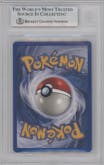 Shining Mewtwo from the 2002 Pokemon Neo Genesis set graded by Beckett and given an overall grade of 9.