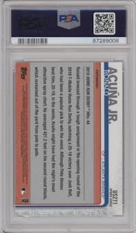Ronald Acuna Jr. from the 2019 Topps Update  set graded by PSA and given an overall grade of 10.