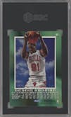 Dennis Rodman from the 1996-97 Skybox E-X2000 set graded by SGC and given an overall grade of 7.