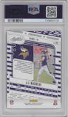 J.J. McCarthy from the 2024 Panini Absolute set graded by PSA and given an overall grade of 10.