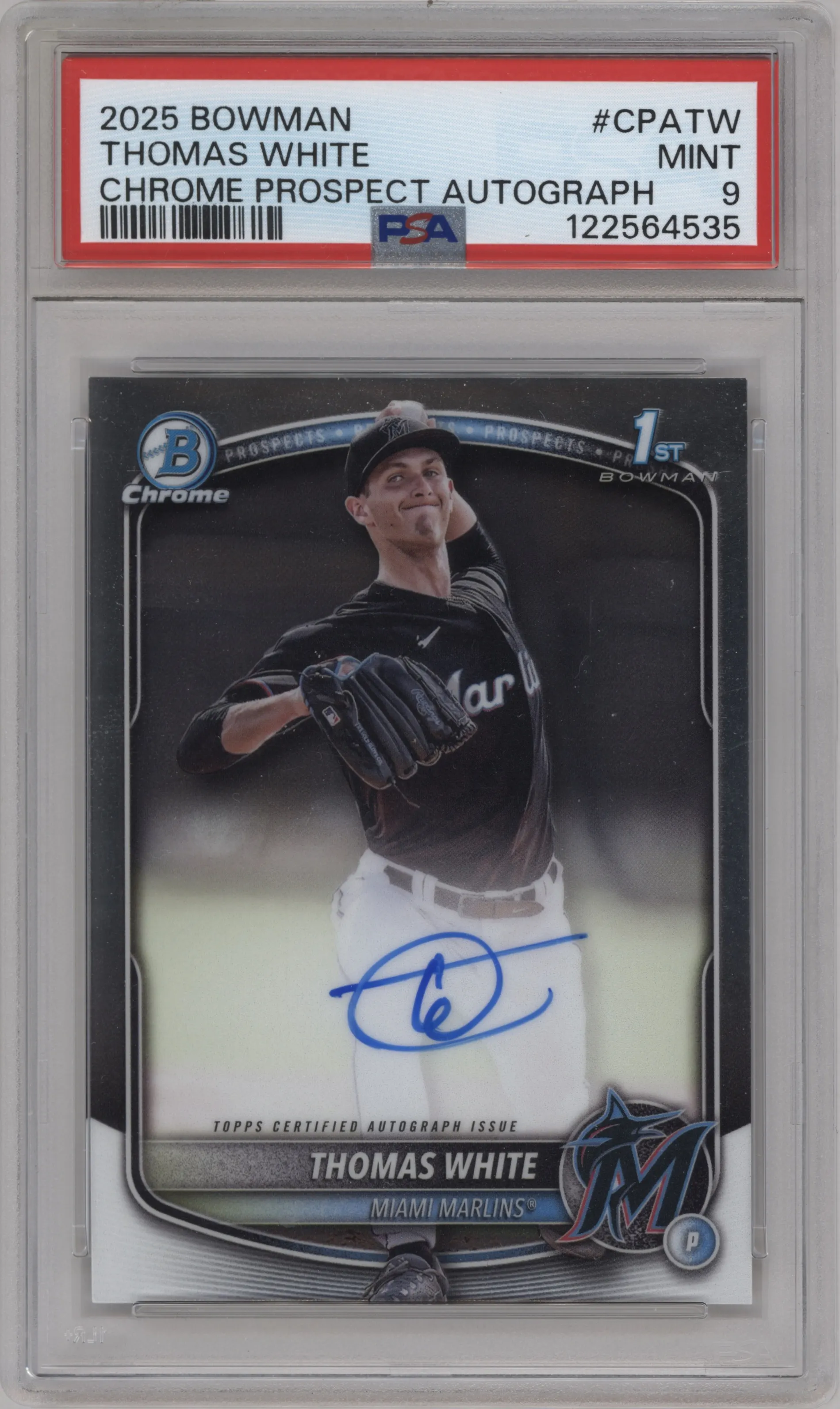 2025 Bowman Chr.Pros.AU Thomas White PSA 9