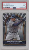 Freddie Freeman from the 2011 Topps Finest set graded by PSA and given an overall grade of 9.