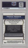 Freddie Freeman from the 2011 Topps Finest set graded by PSA and given an overall grade of 9.