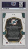 Tua Tagovailoa from the 2022 Panini Select set featuring a Cosmic Prizm parallel graded by PSA and given an overall grade of 10.