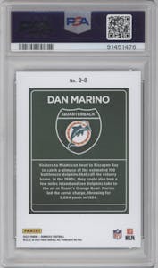 Dan Marino  from the 2023 Panini Donruss set graded by PSA and given an overall grade of 10.