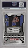 Dereck Lively II from the 2023-24 Panini Prizm Monopoly set featuring a Deal parallel graded by PSA and given an overall grade of 10.