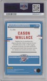 Cason Wallace from the 2023-24 Donruss Optic set featuring a Choice Red parallel graded by PSA and given an overall grade of 10.