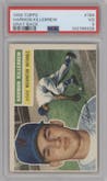 Harmon Killebrew from the 1956 Topps set featuring a Gray Back parallel graded by PSA and given an overall grade of 3.