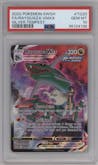 Rayquaza VMAX from the 2022 Pokemon SWSH set graded by PSA and given an overall grade of 10.