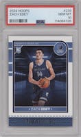 Zach Edey from the 2024-25 Panini NBA Hoops set graded by PSA and given an overall grade of 10.
