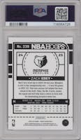 Zach Edey from the 2024-25 Panini NBA Hoops set graded by PSA and given an overall grade of 10.