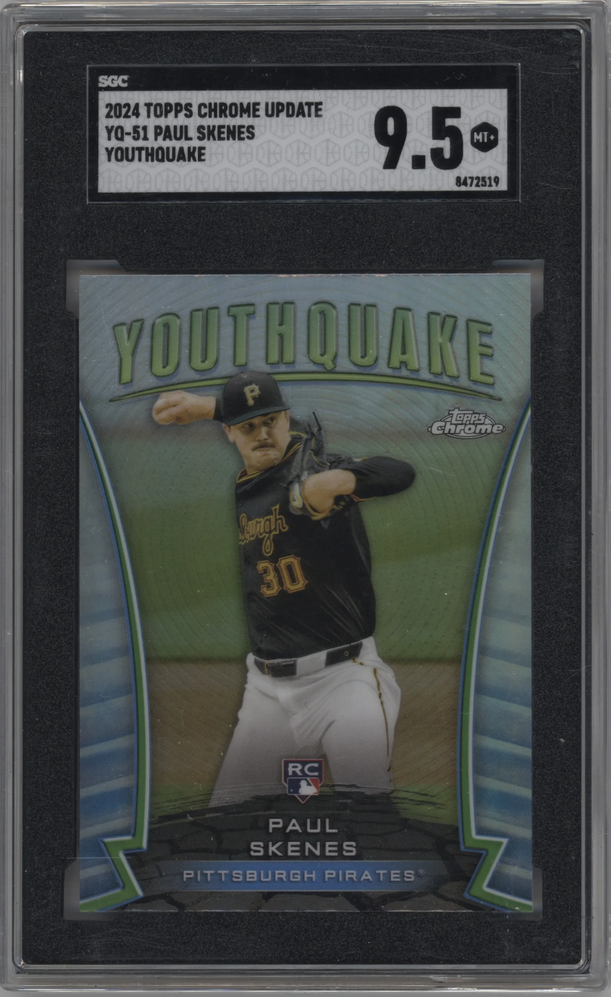 2024 Topps Chrome Update Youthquake Paul Skenes #YQ-51 SGC 9.5