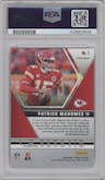 Patrick Mahomes II from the 2020 Panini Mosaic set featuring a Pink Camo parallel graded by PSA and given an overall grade of 10.