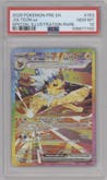 Jolteon ex from the 2025 Pokemon SV set graded by PSA and given an overall grade of 10.