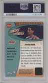 George Gervin from the 1999-00 Bowman's Best set featuring a Auto parallel graded by PSA and given an overall grade of 9.