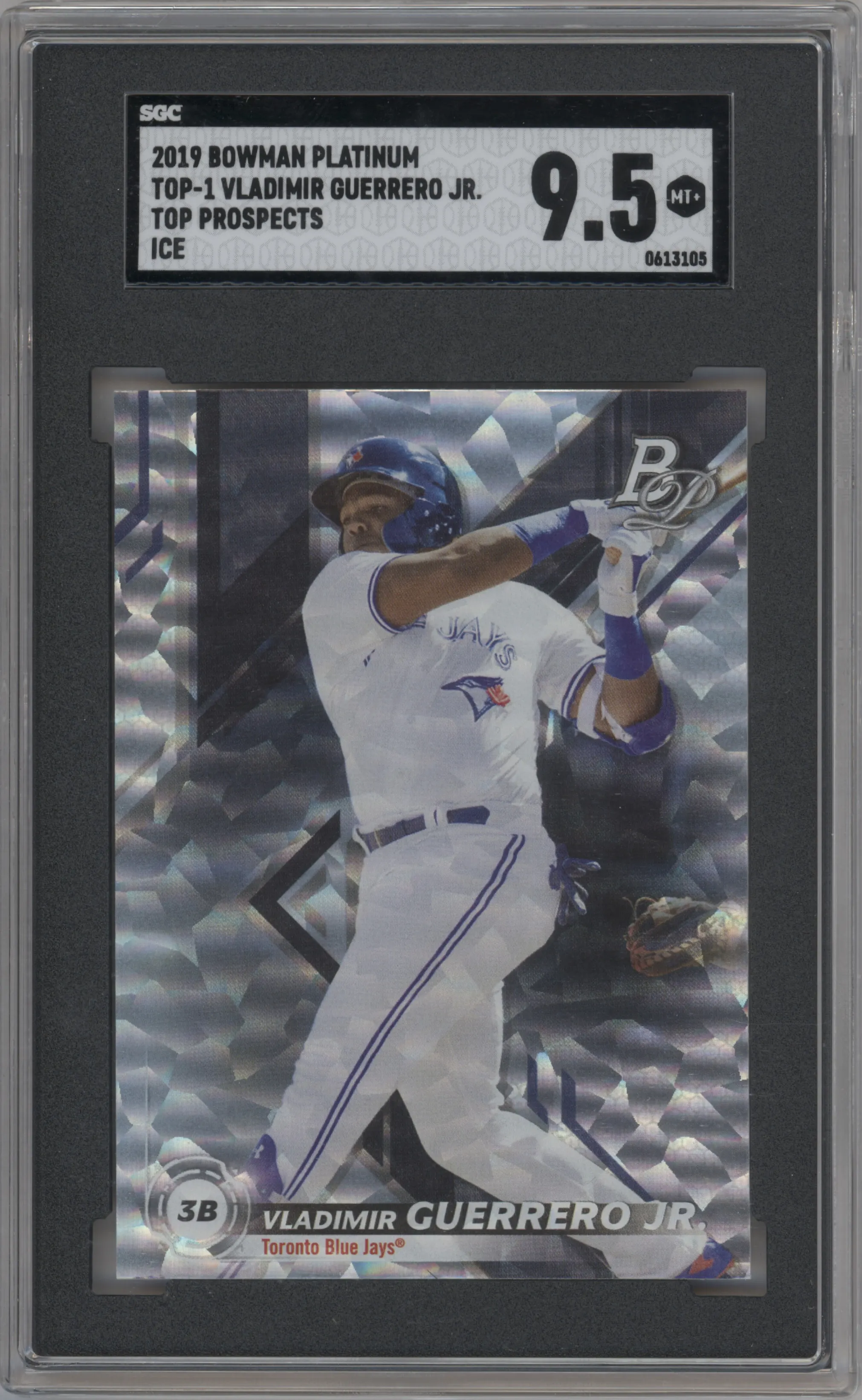 2019 Bowman Platinum Top Prospect Vladimir Guerrero Jr. Ice #TOP-1 SGC 9.5