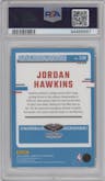 Jordan Hawkins from the 2023-24 Donruss Optic set featuring a Checkerboard parallel graded by PSA and given an overall grade of 10.