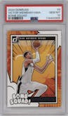 Victor Wembanyama from the 2024-25 Panini Donruss set graded by PSA and given an overall grade of 10.
