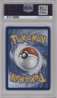 Garchomp V from the 2022 Pokemon SWSH set graded by PSA and given an overall grade of 10.