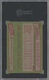 Roger Clemens from the 1985 Topps set graded by SGC and given an overall grade of 9.