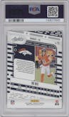 Bo Nix from the 2024 Panini Absolute set featuring a Teal parallel graded by PSA and given an overall grade of 10.