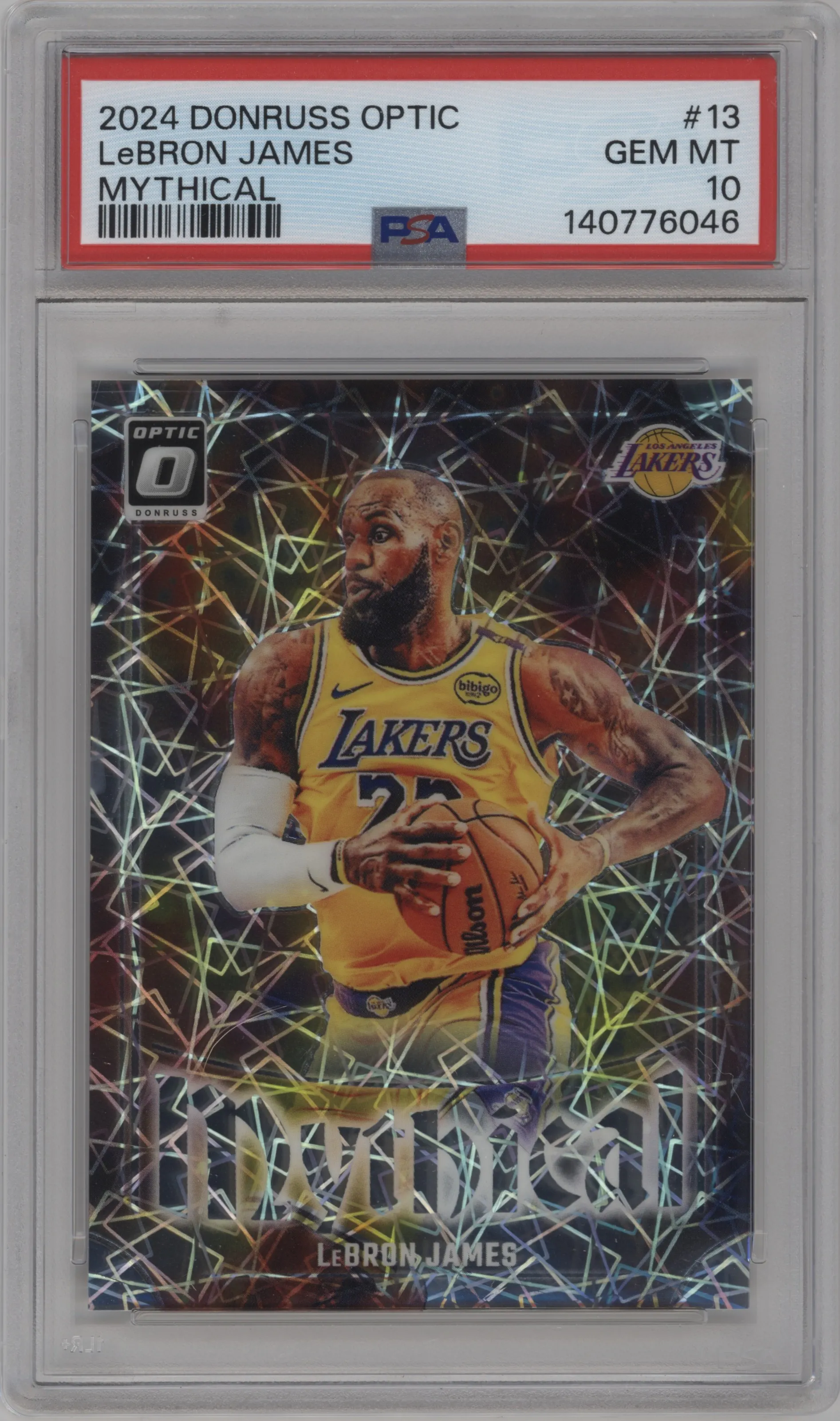 2024 Donruss Optic Mythical LeBron James #13 PSA 10