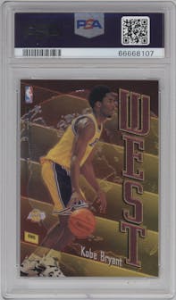 Michael Jordan/Kobe Bryant from the 1998-99 Topps set graded by PSA and given an overall grade of 10.