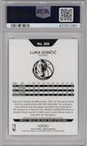 Luka Doncic from the 2018-19 Panini NBA Hoops  set graded by PSA and given an overall grade of 10.