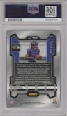 Zay Flowers  from the 2023 Panini Prizm set featuring a Purple Ice parallel graded by PSA and given an overall grade of 10.