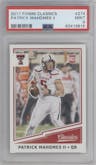 Patrick Mahomes II from the 2017 Panini Classics set graded by PSA and given an overall grade of 9.