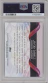 Jayden Daniels from the 2024 Topps Chrome set graded by PSA and given an overall grade of 10.