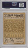 Tom Seaver from the 1968 Topps set graded by PSA and given an overall grade of 3.