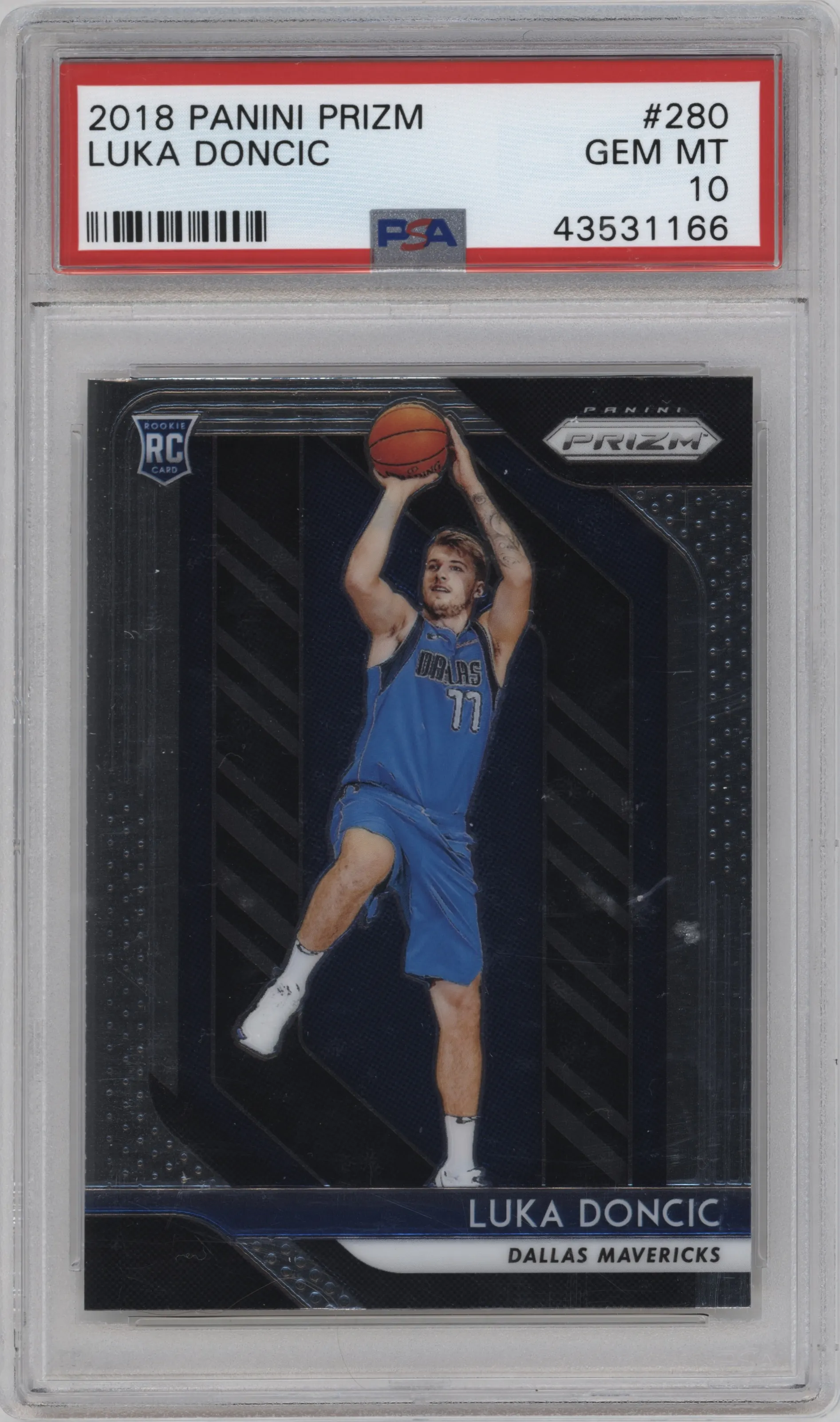 2018 Panini Prizm Luka Doncic PSA 10