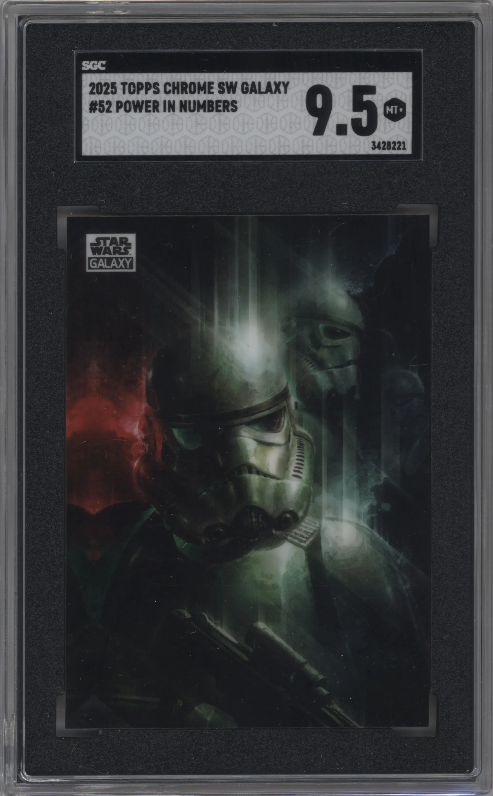2025 Topps Chrome Star Wars Galaxy Power in Numbers #52 SGC 9.5