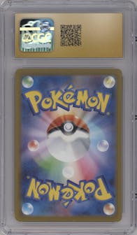 Pikachu from the 2023 Pokemon CLL Japanese set featuring a Charizard & Ho-oh EX Deck parallel graded by CSG and given an overall grade of 10.