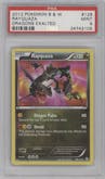Rayquaza from the 2012 Pokemon B&W set graded by PSA and given an overall grade of 9.