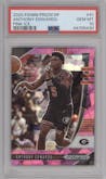 Anthony Edwards from the 2020-21 Panini Prizm Draft Picks set featuring a Pink Ice parallel graded by PSA and given an overall grade of 10.