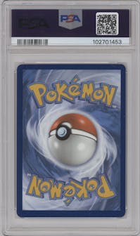 Rayquaza VMAX from the 2022 Pokemon SWSH set graded by PSA and given an overall grade of 10.