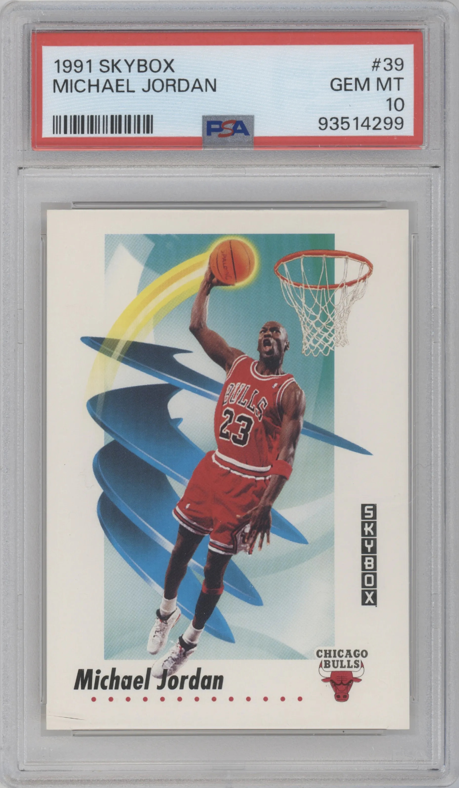 1991 Skybox Michael Jordan #39 PSA 10