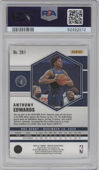Anthony Edwards from the 2020-21 Panini Mosaic set graded by PSA and given an overall grade of 10.