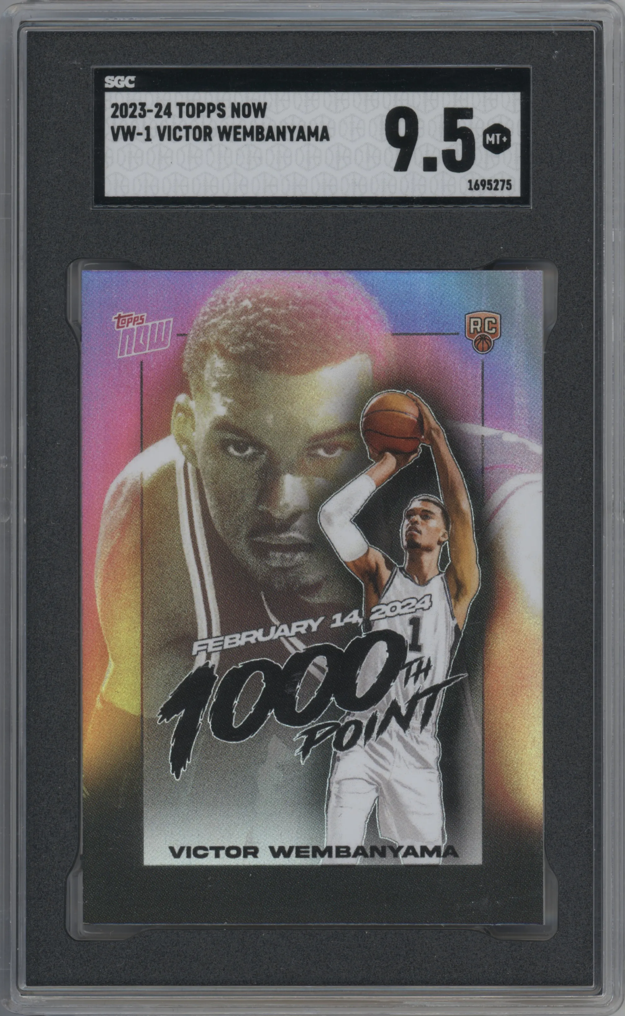 2023 Topps Now Victor Wembanyama SGC 9.5