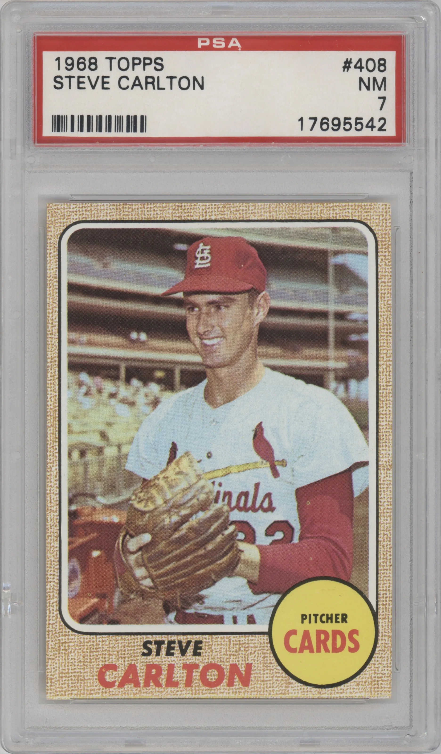 1968 Topps Steve Carlton #408 PSA 7
