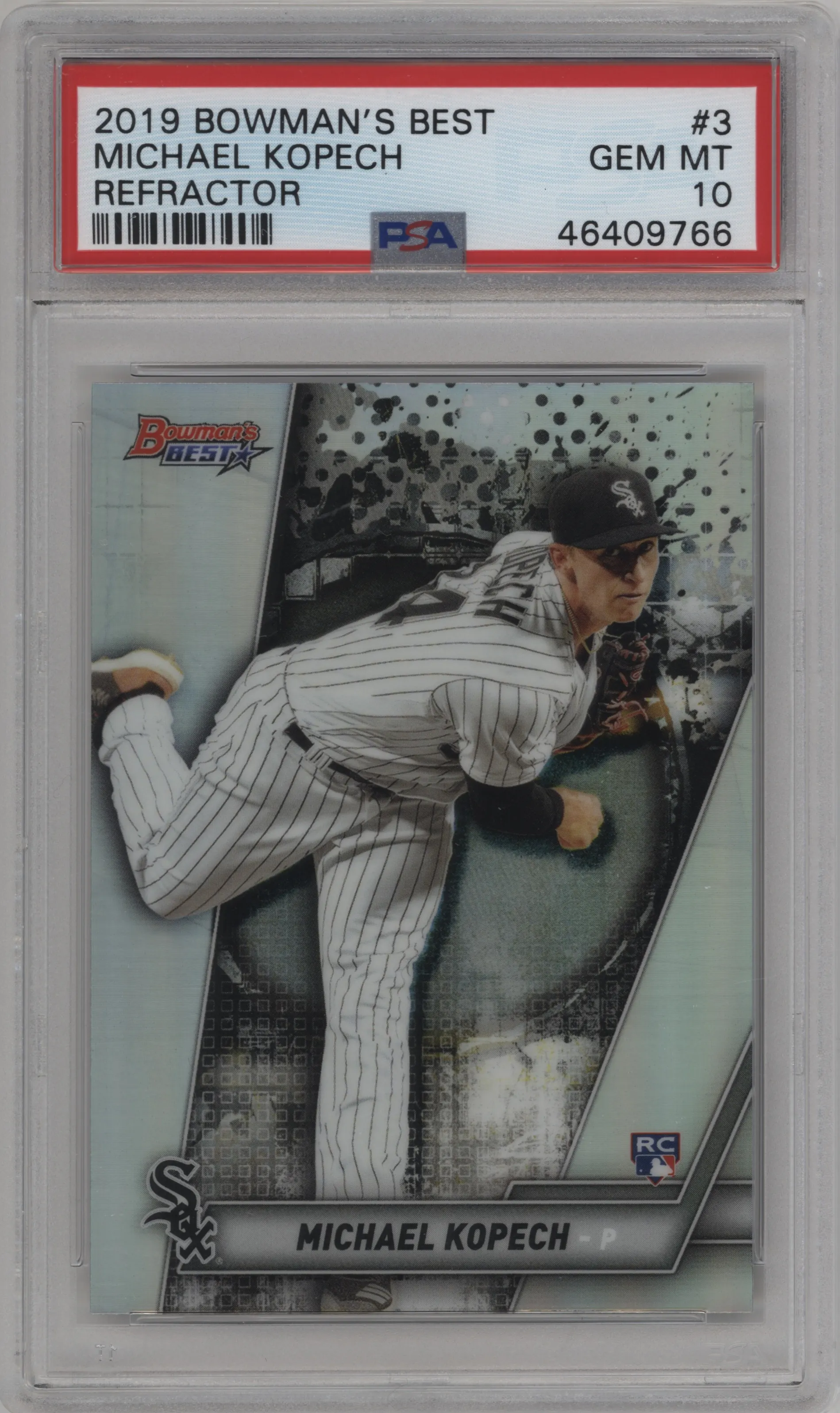 2019 Bowman’s Best Michael Kopech Refractor #3 PSA 10