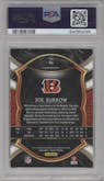 Joe Burrow from the 2020 Panini Select set graded by PSA and given an overall grade of 9.