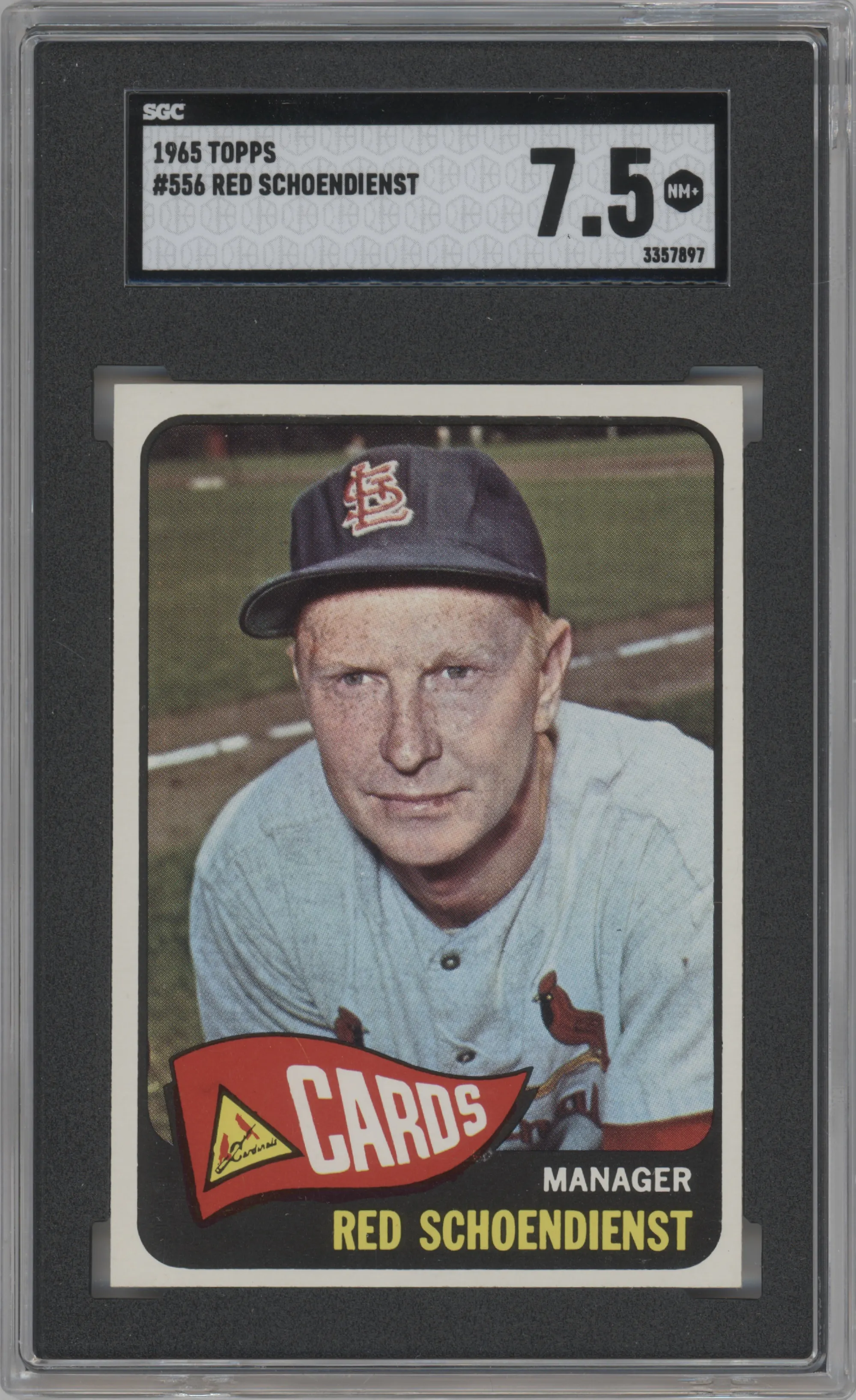 1965 Topps Red Schoendienst SGC 7.5